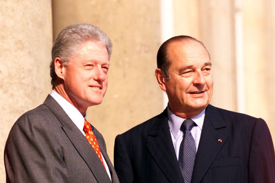 Clinton andChirac real picture