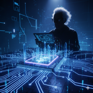 Illustrative picture of an AI scientist generated by
Gemini