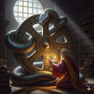 Artistic vision of Sage Attention with a wheel and a Sage
Attention