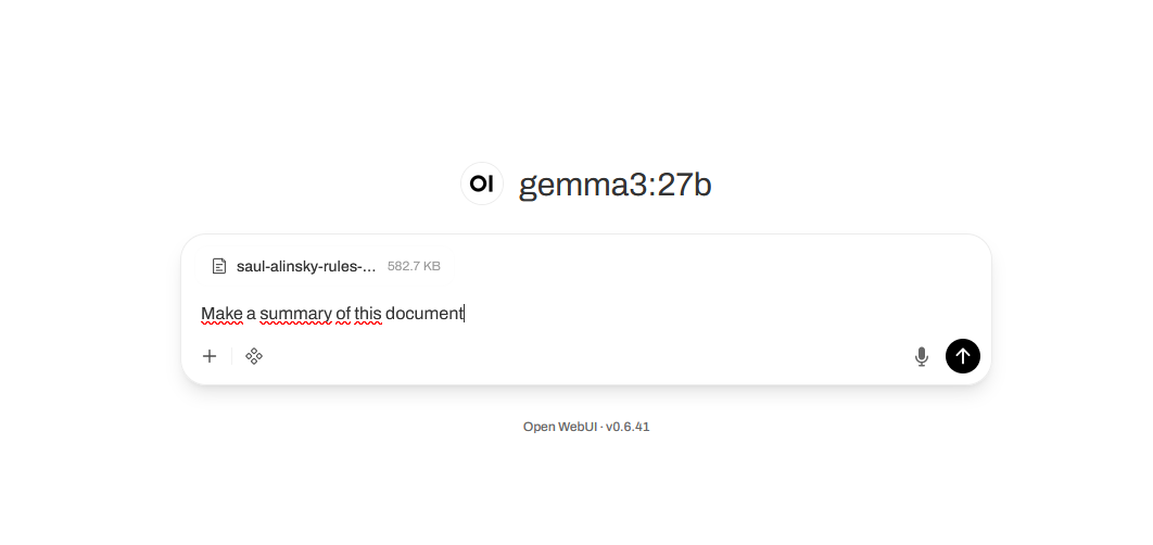 openwebui
      interface screenshot